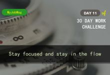 MyJobMag 30 Day Work Challenge: Day 11 - Stay focused
